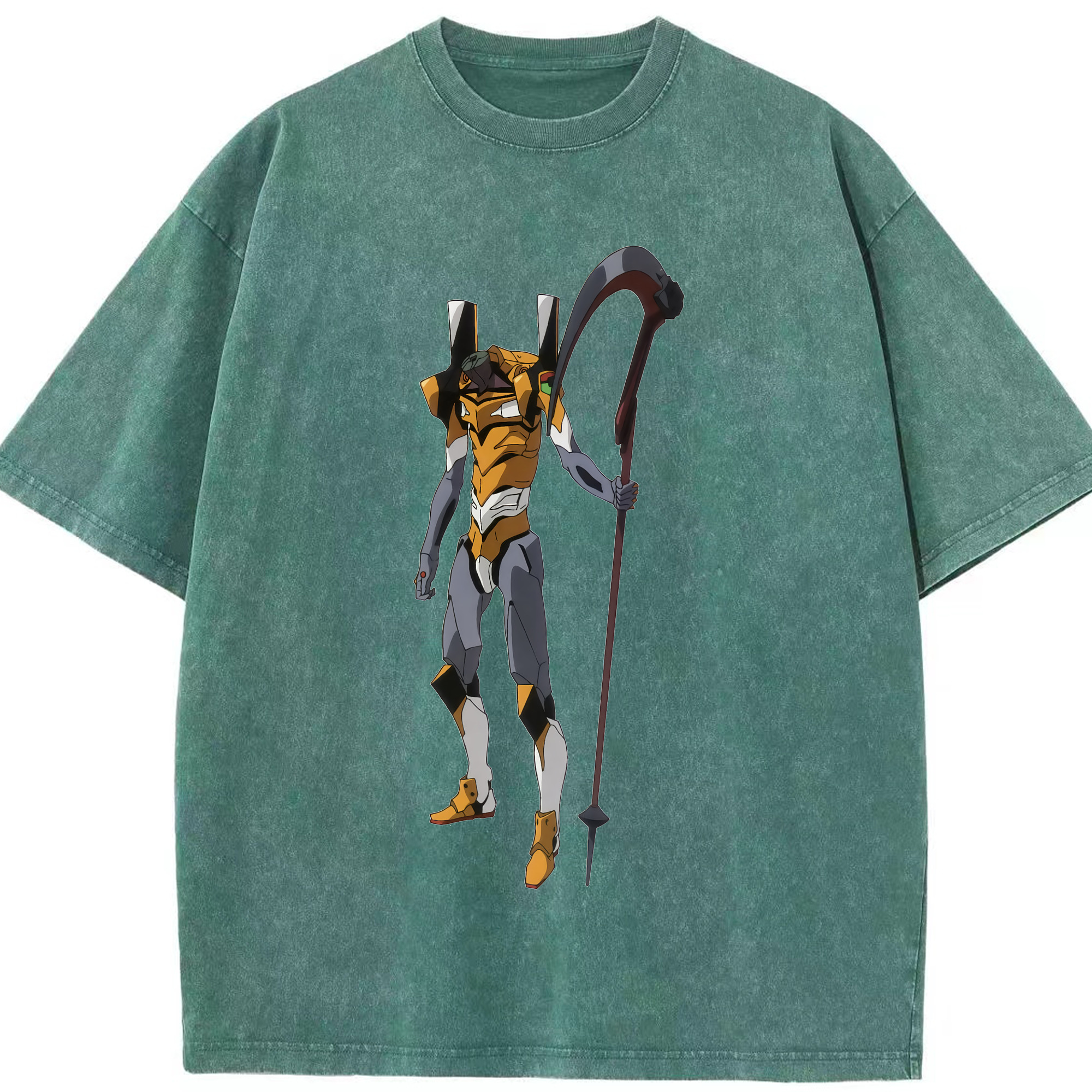 （画像用） EVA 新世紀エヴァンゲリオン 綿100% ヴィンテージ風 半袖Tシャツ（フロントプリント）